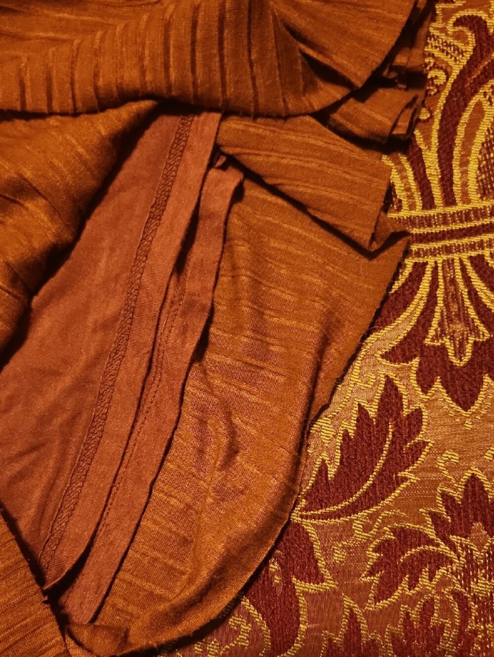 Anthropologie Rust/Brown Pleated Palazzo Pants, Like New, XL - Picture 10 of 10